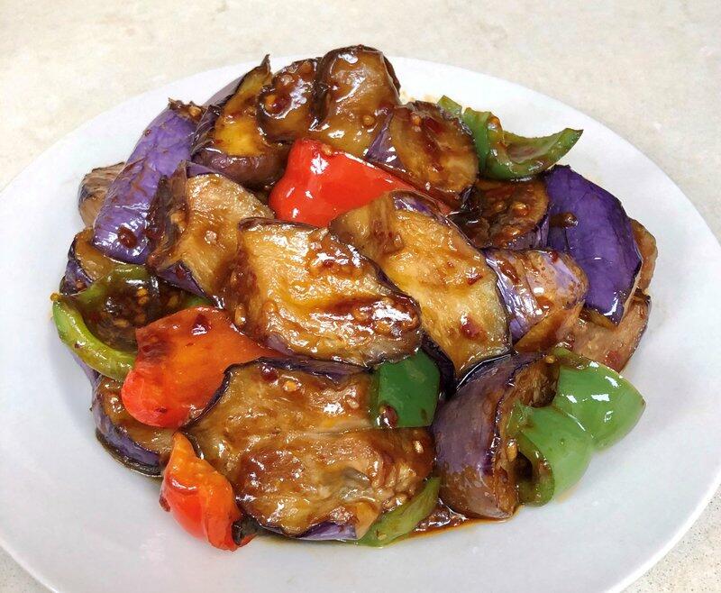 Eggplant w/ Garlic Sauce [Spicy]