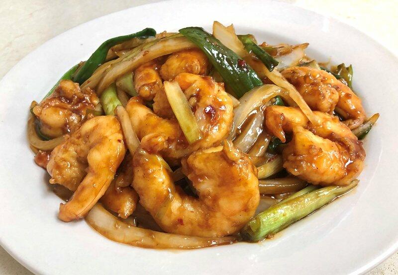 (#L) Mongolian Shrimp [Spicy]
