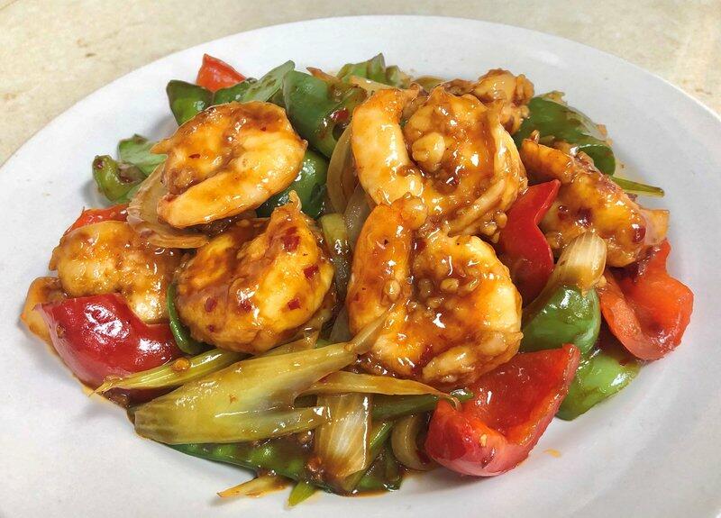 (#D) Szechuan Shrimp [Spicy]