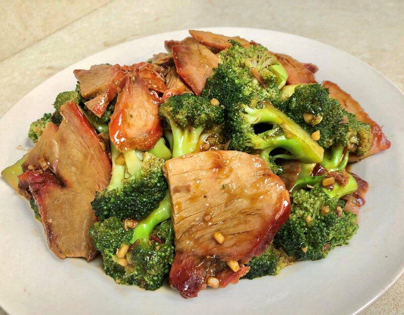 (#D) Roast Pork w/ Broccoli