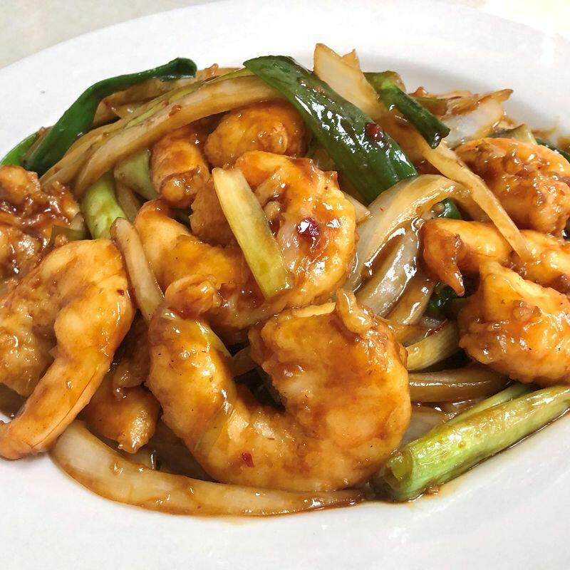 (#D) Mongolian Shrimp [Spicy]