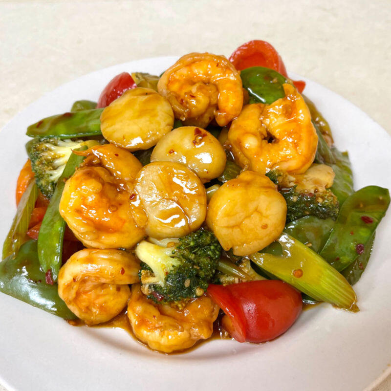 Shrimp & Scallop Garlic Sauce