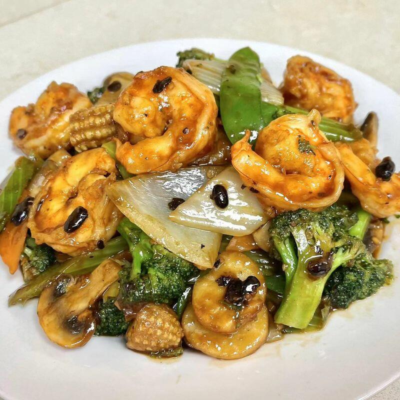 (#L) Shrimp w/ Black Bean Sauce